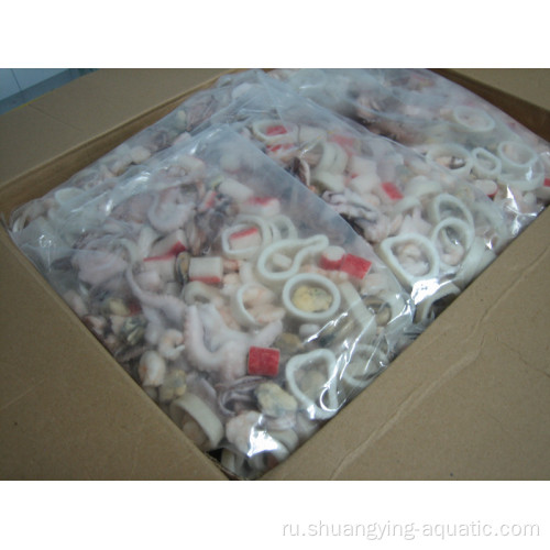 Замороженные сырые морепродукты MixiQf в цветовой сумке 500G